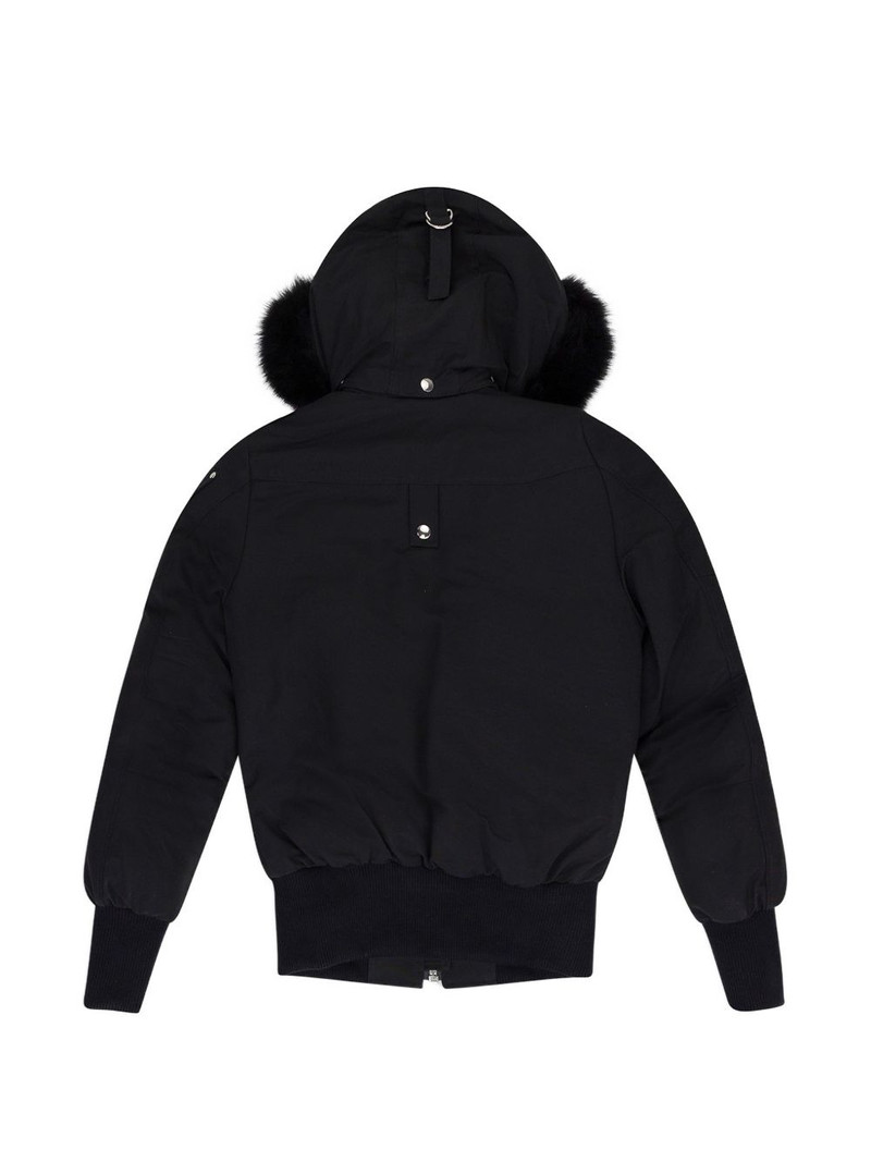 MOOSE KNUCKLES Debbie shearling-trim bomber jacket outlook