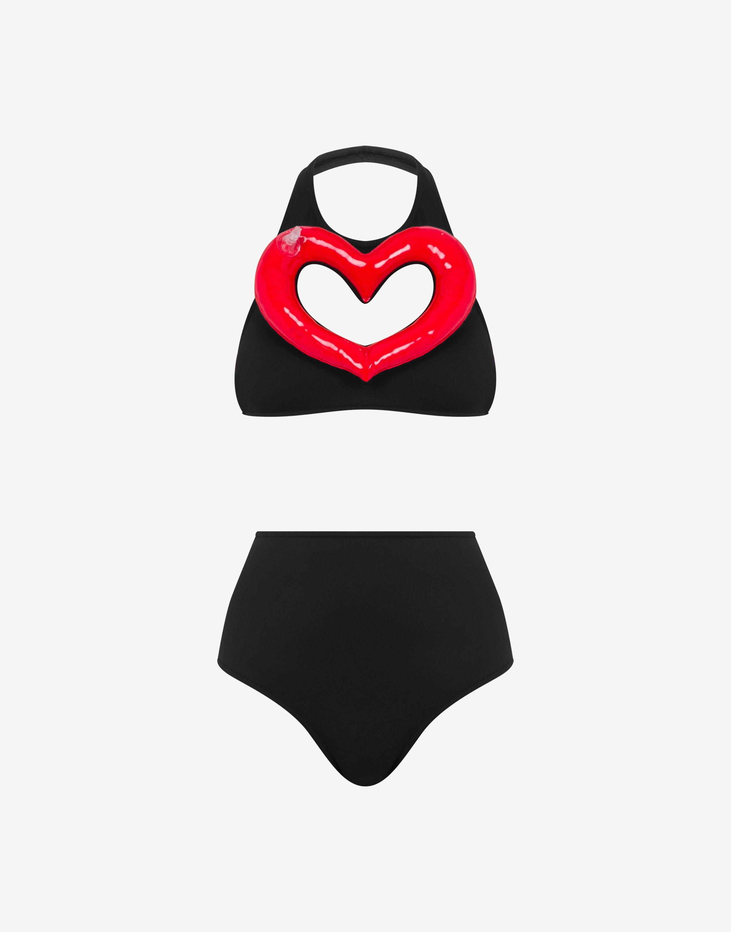 INFLATABLE HEART CUT-OUT BIKINI - 1