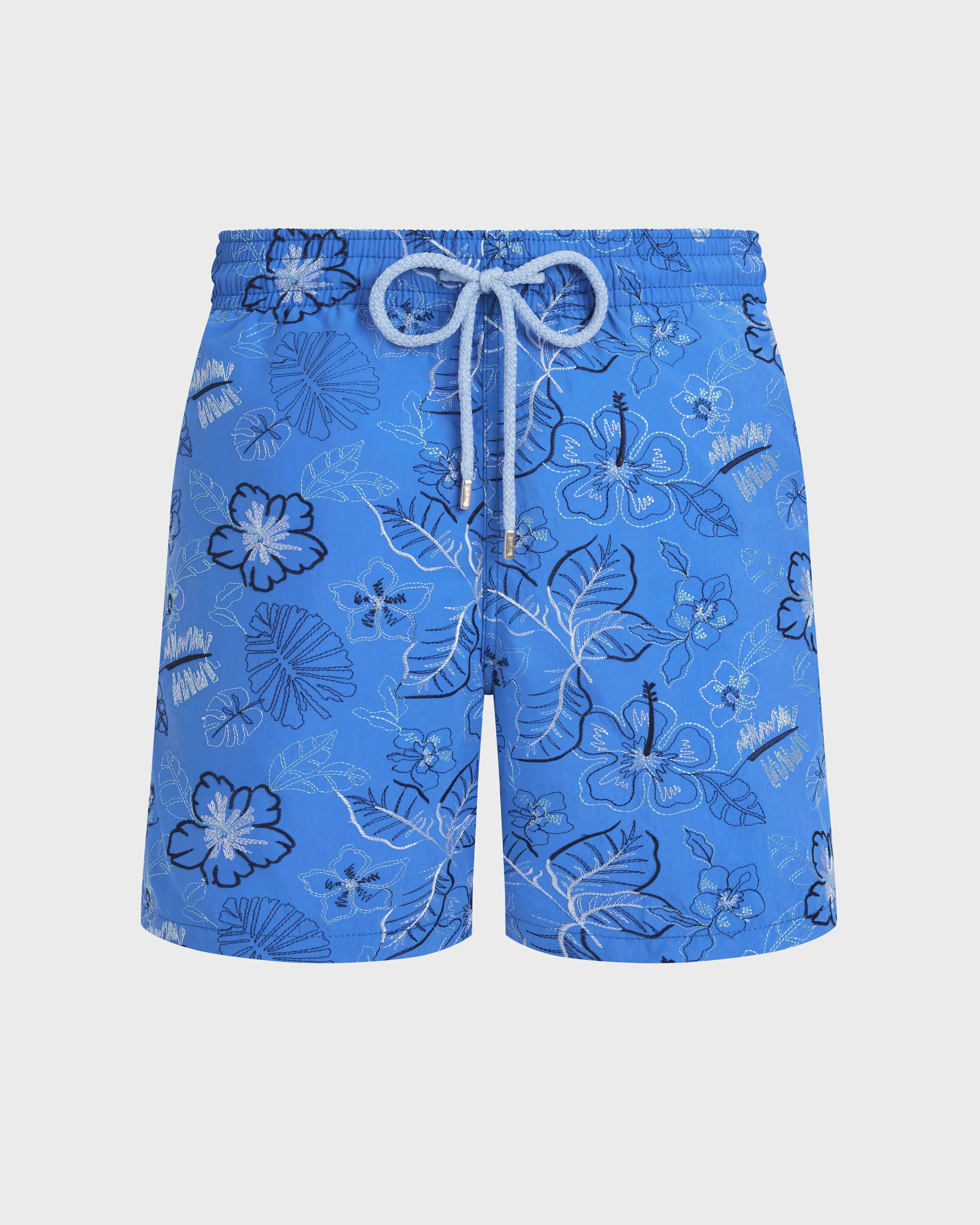 MEN EMBROIDERED SWIM TRUNKS ISLAND FLOWERS - LIMITED EDITION - 1