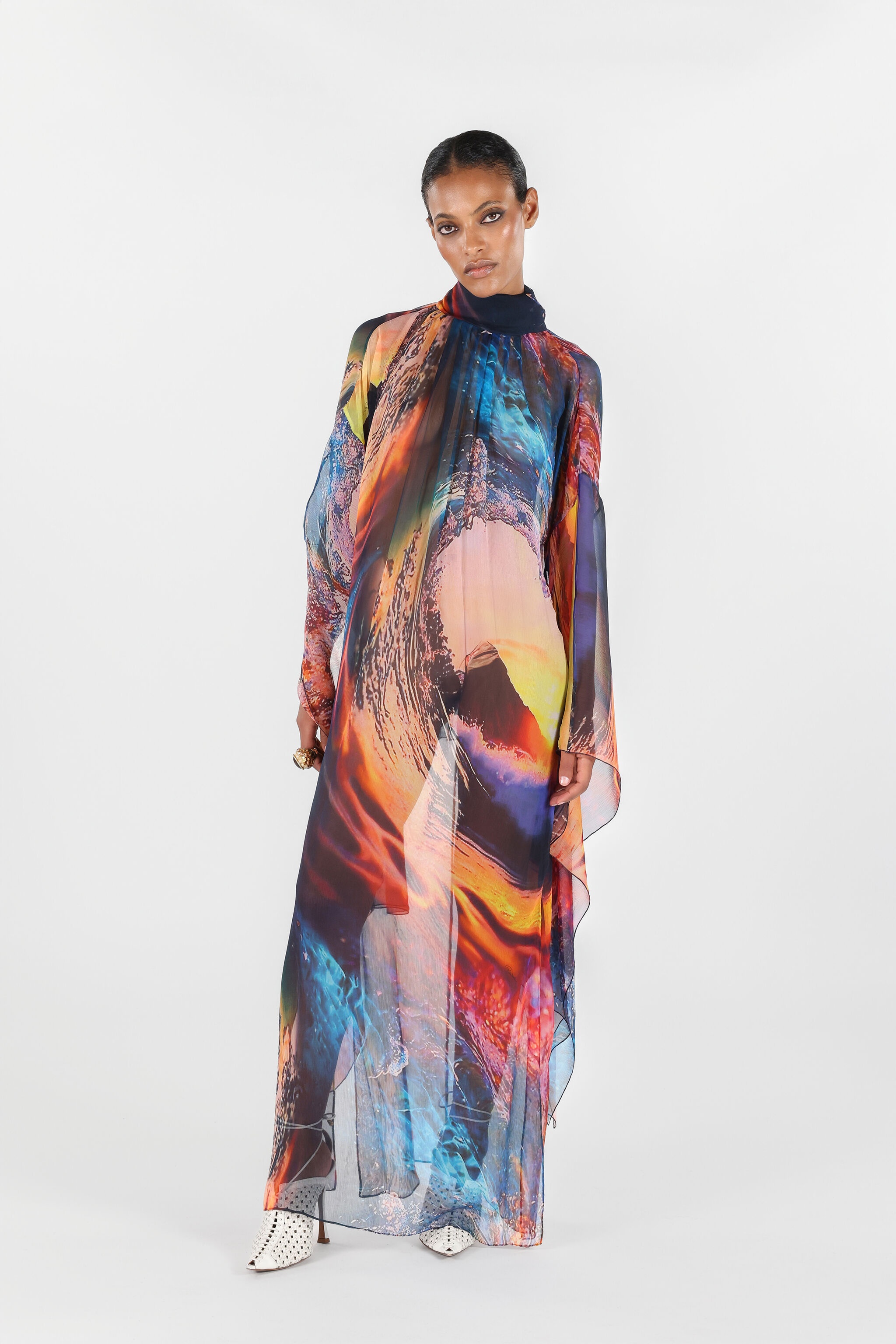 Itaca Print Long Dress - 2