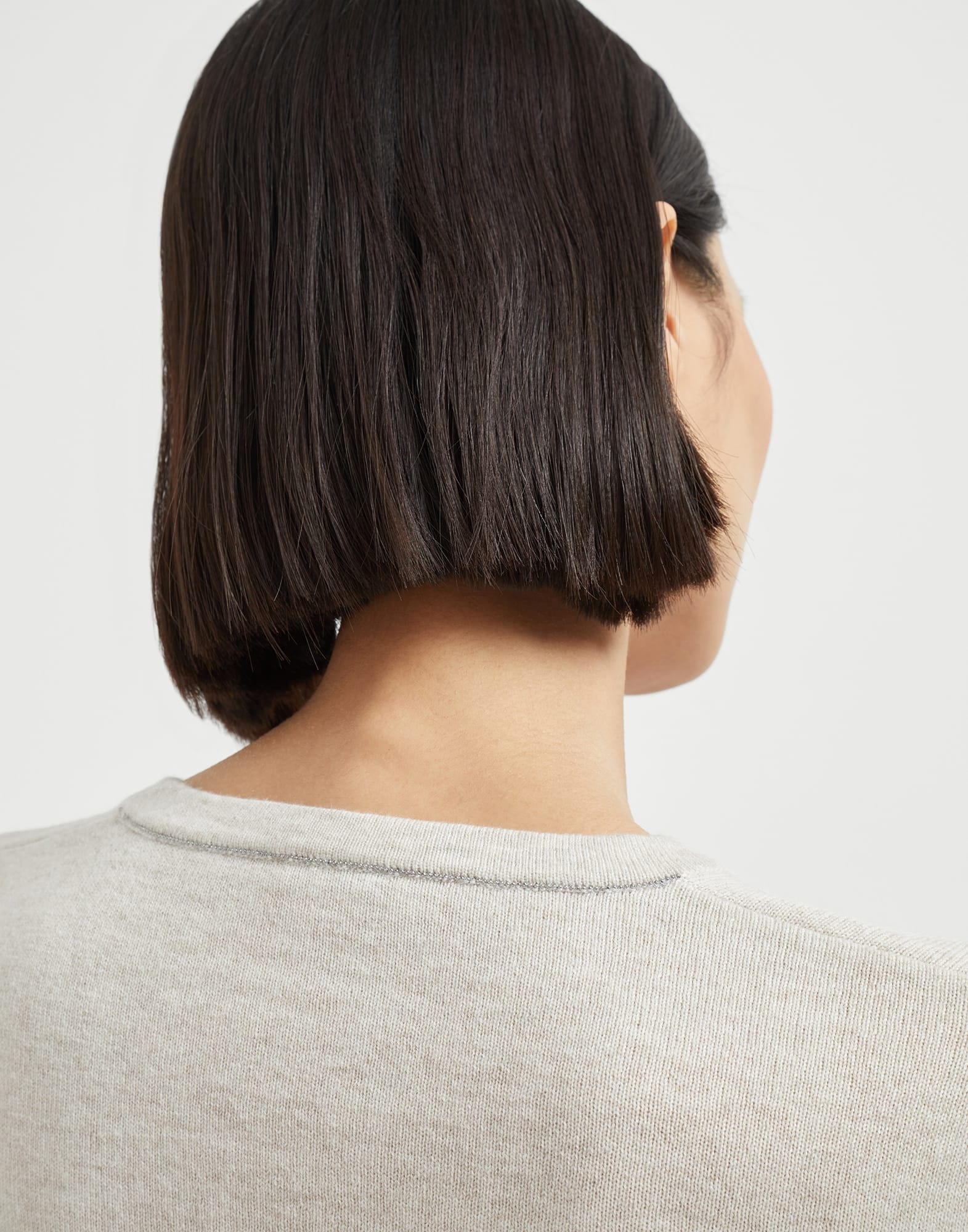 Cashmere sweater with monili - 3