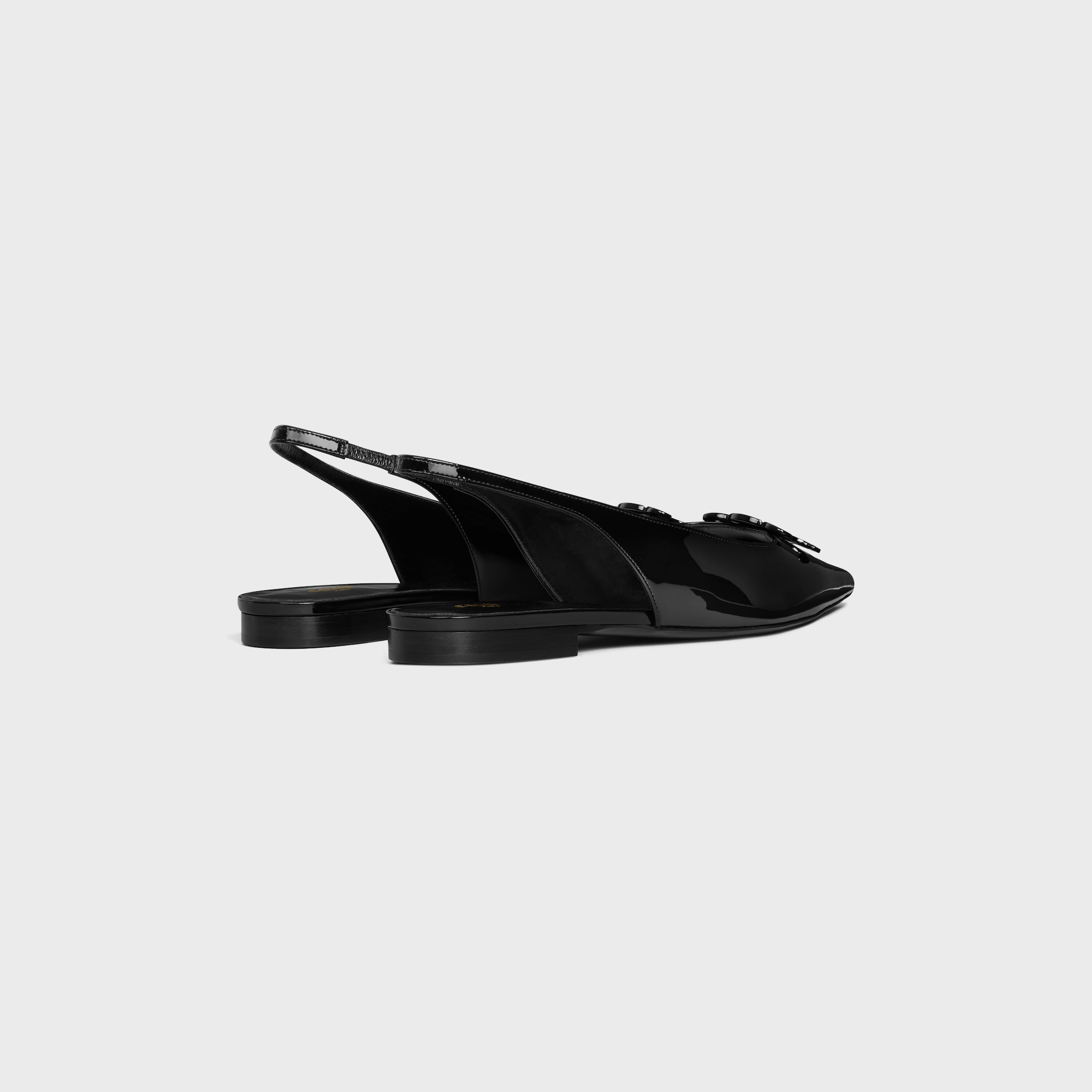 CELINE ALMA TRIOMPHE FLAT SLINGBACK in PATENT CALFSKIN - 3