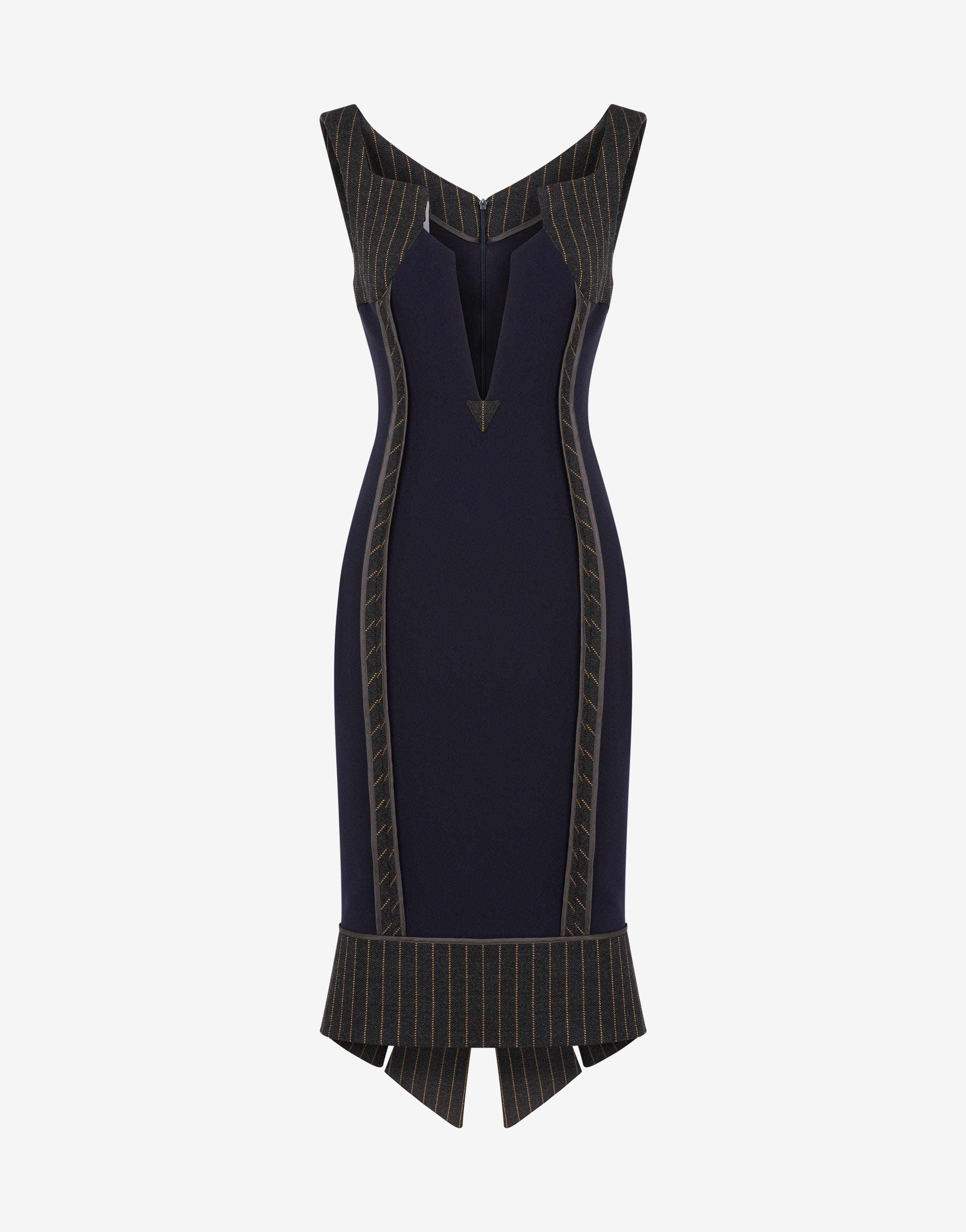 INSIDE OUT CRÊPE AND WOOL DRESS - 1