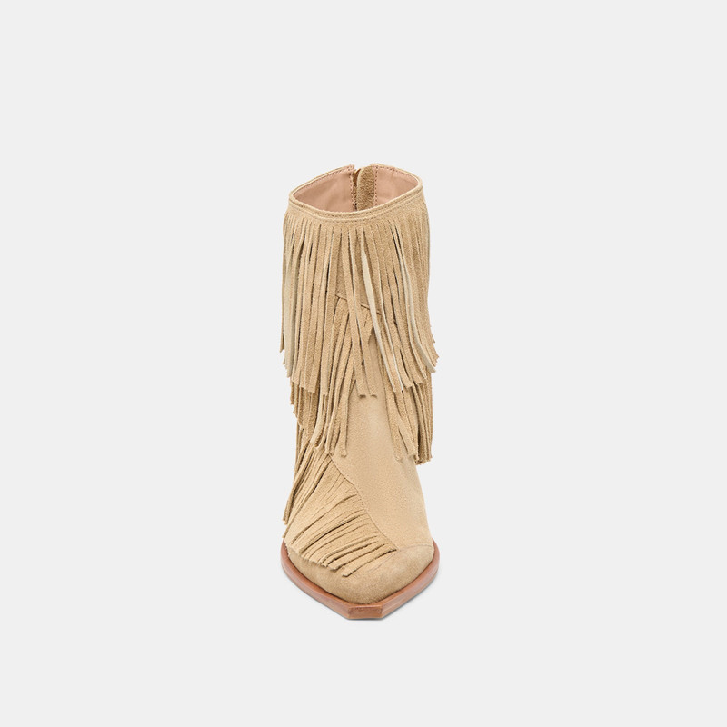 TOREY BOOTIES DK TAUPE SUEDE 8