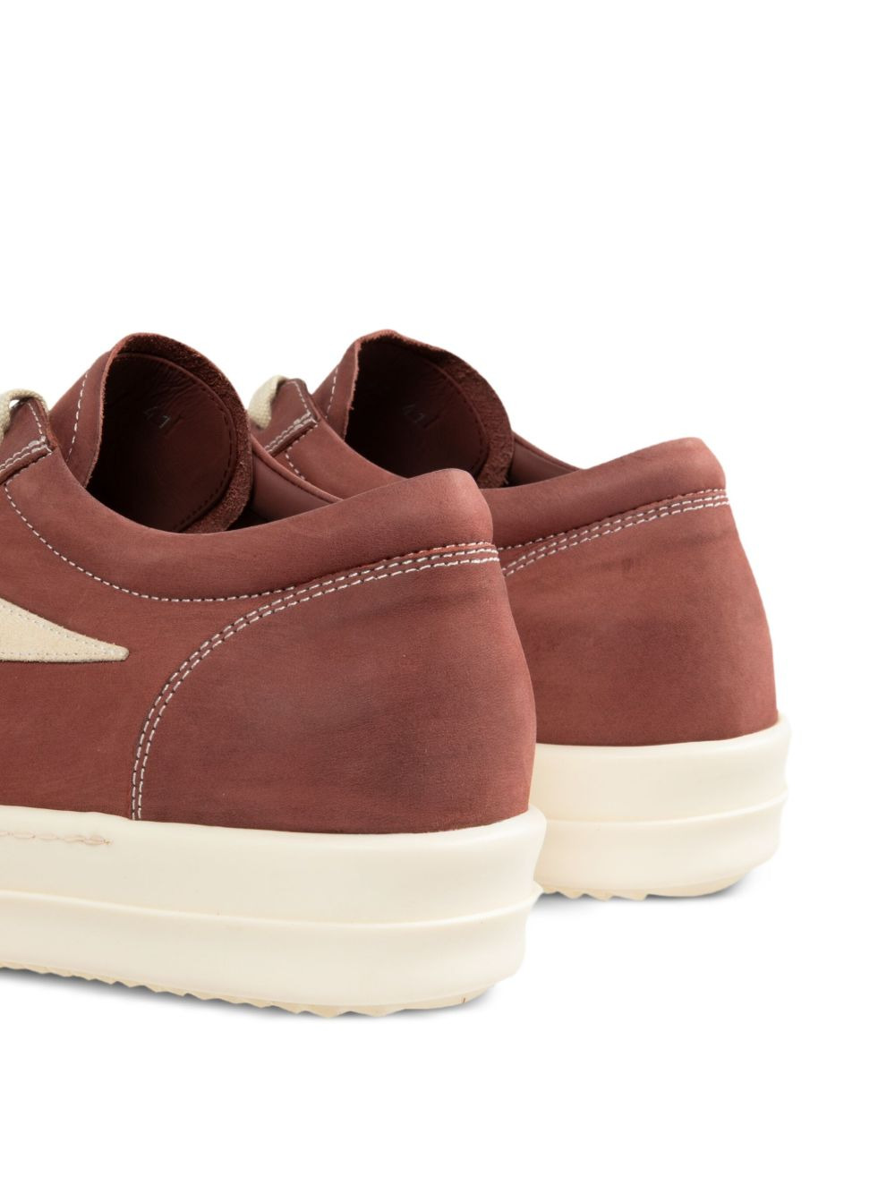 panelled lace-up sneakers - 4