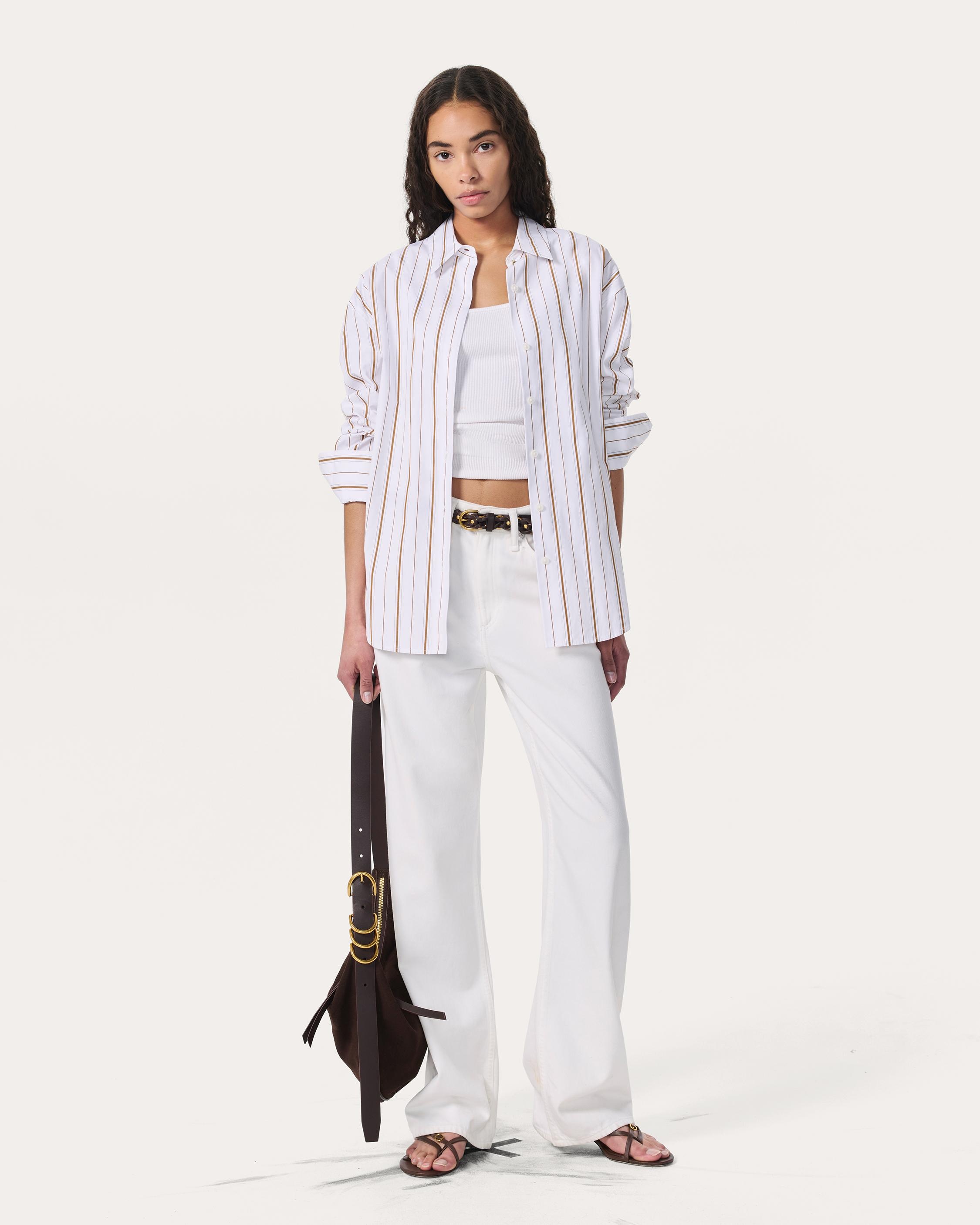 Jessica Striped Poplin Shirt - 3