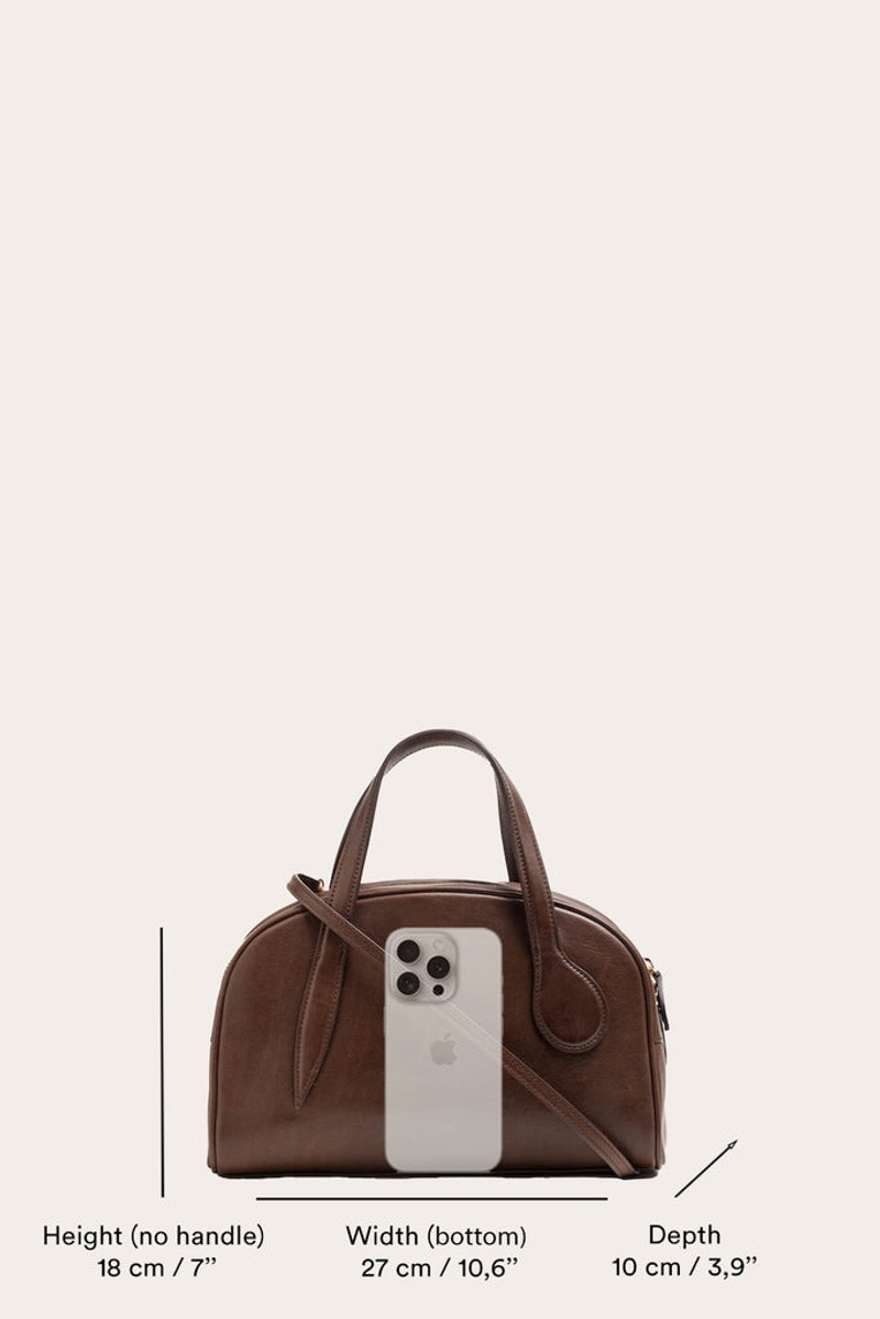 BOWLING MINI BAG DARK BROWN 6