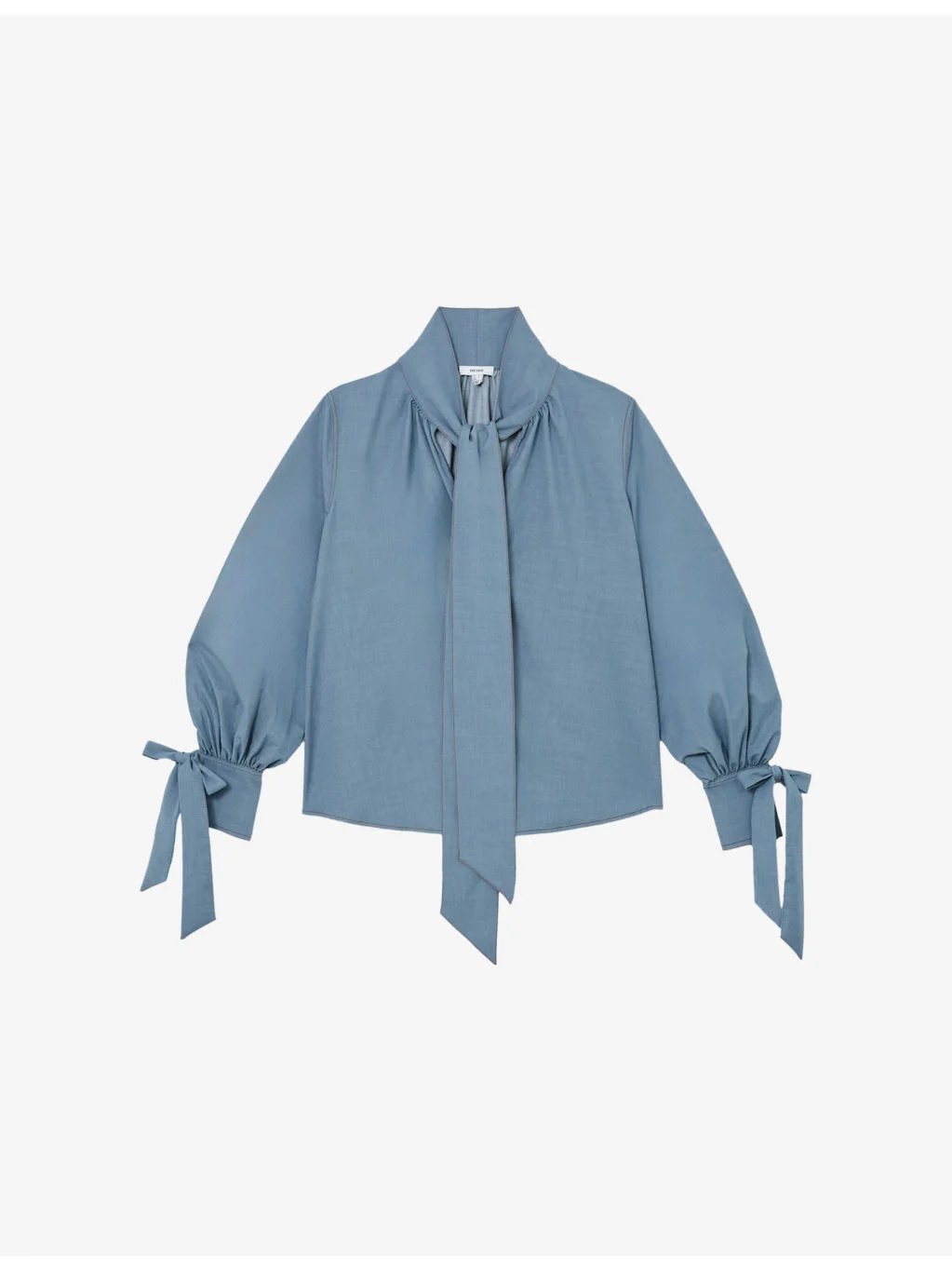 Charlotte Tie-Neck Woven Blouse - 1