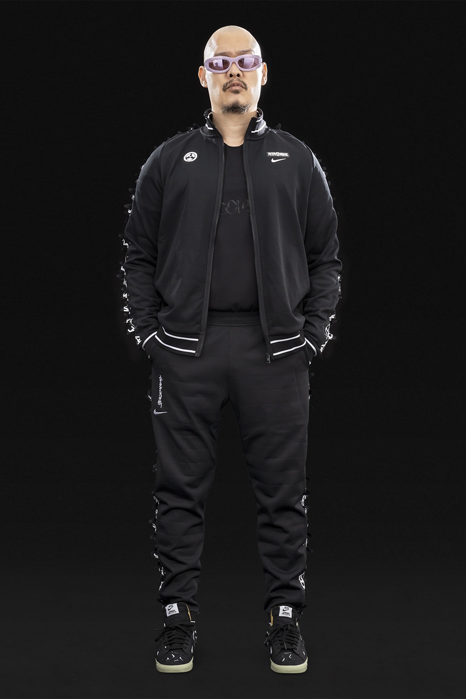 GGG-J1-011 Nike® Acronym® Track Jacket Knit Black/Black - 6