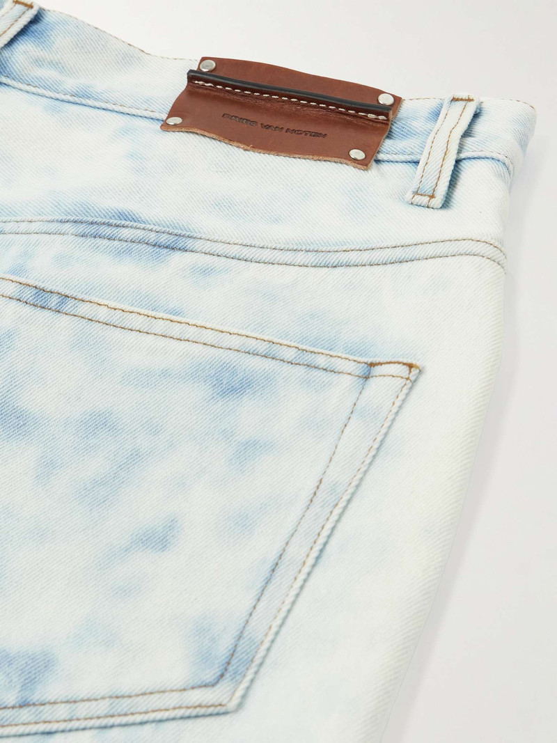 Wide-Leg Bleached Jeans 5