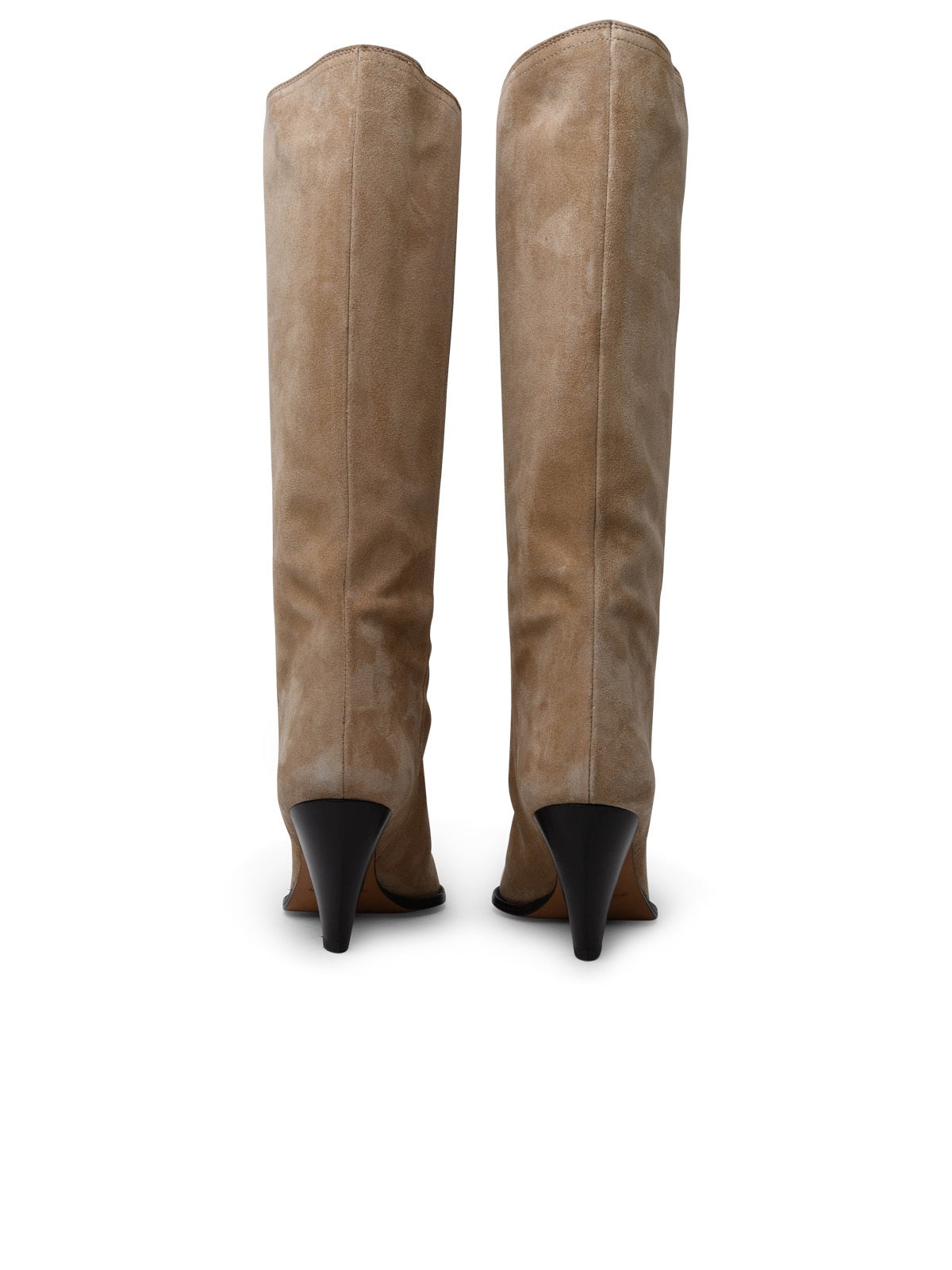 80mm heeled suede boots - 7