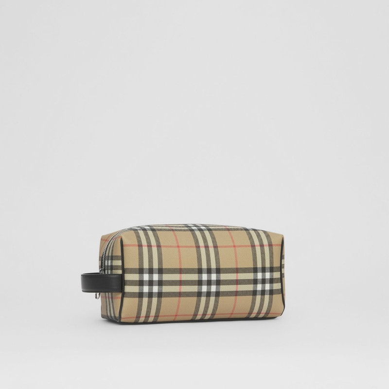 Vintage Check Travel Pouch 7