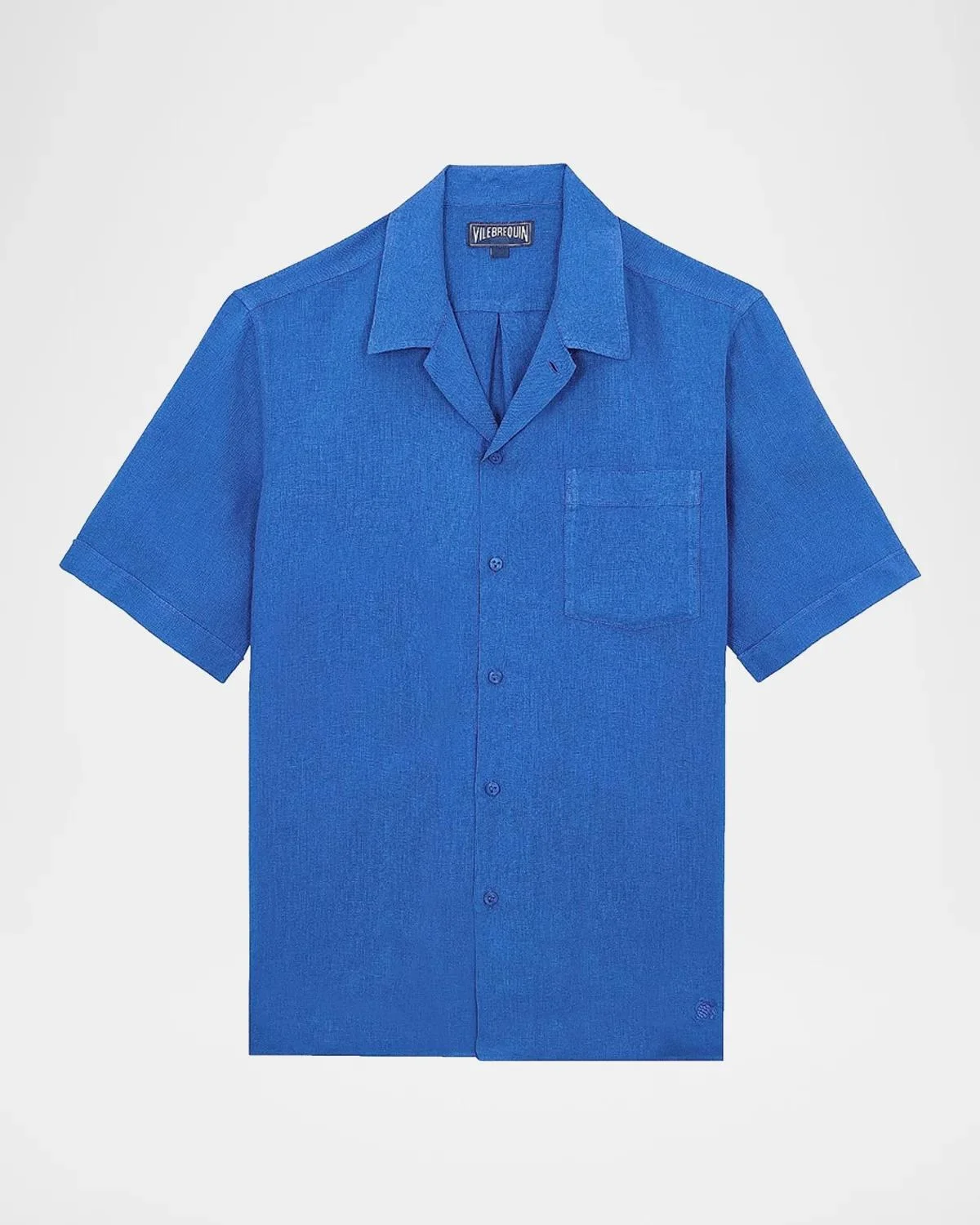 Men's Garment-Dyed Linen Camp Shirt - 1