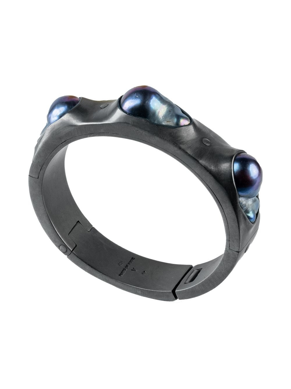 black pearl-embellished bracelet - 3