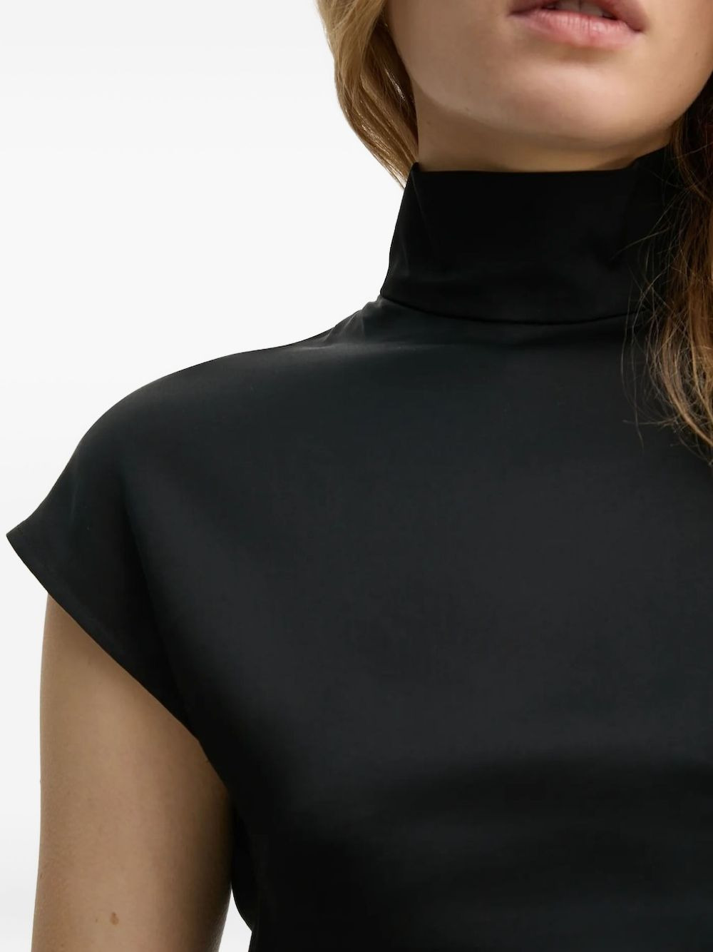 turtleneck short-sleeves blouse - 4
