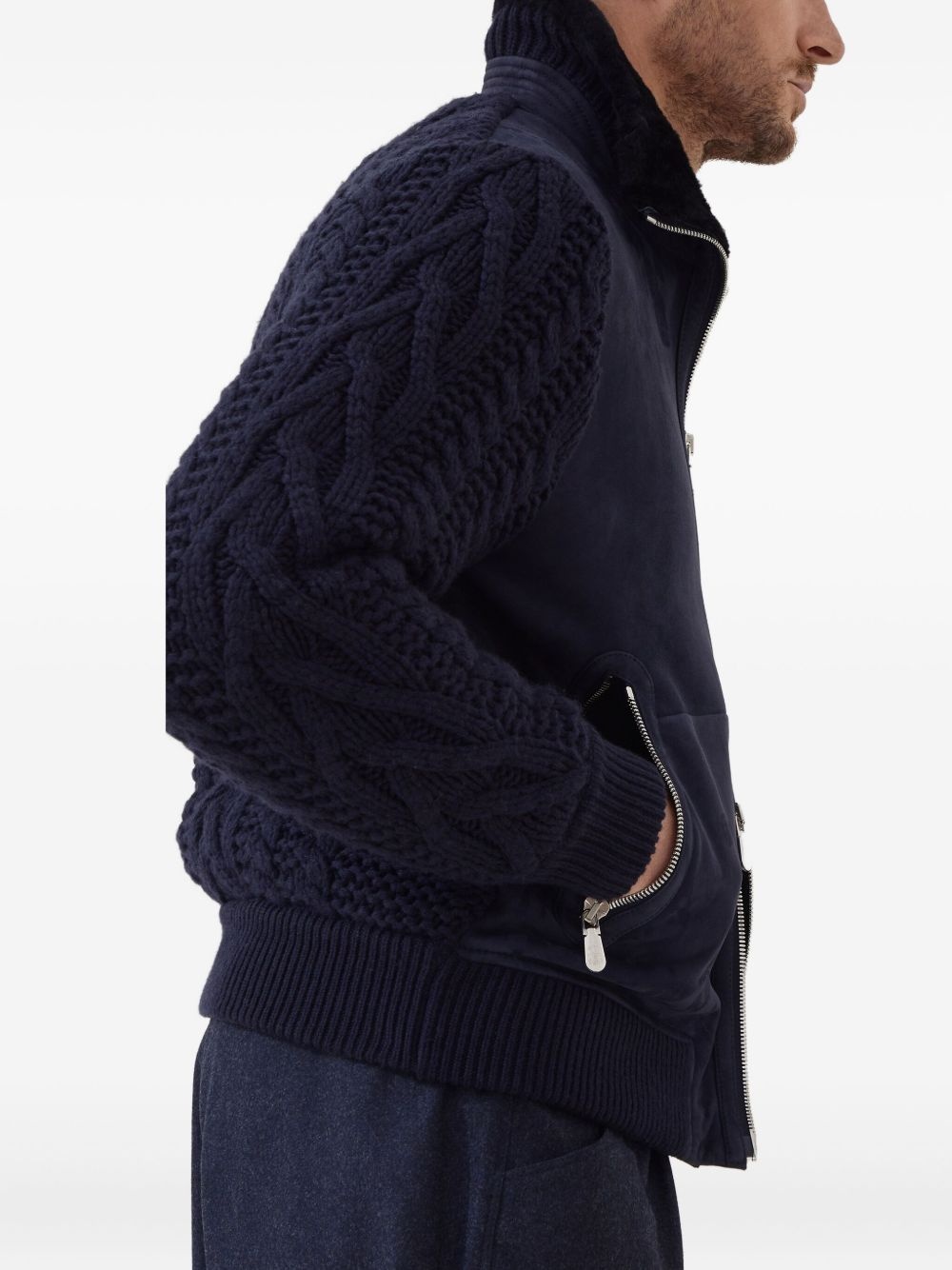 zip-up bomber jacket - 6