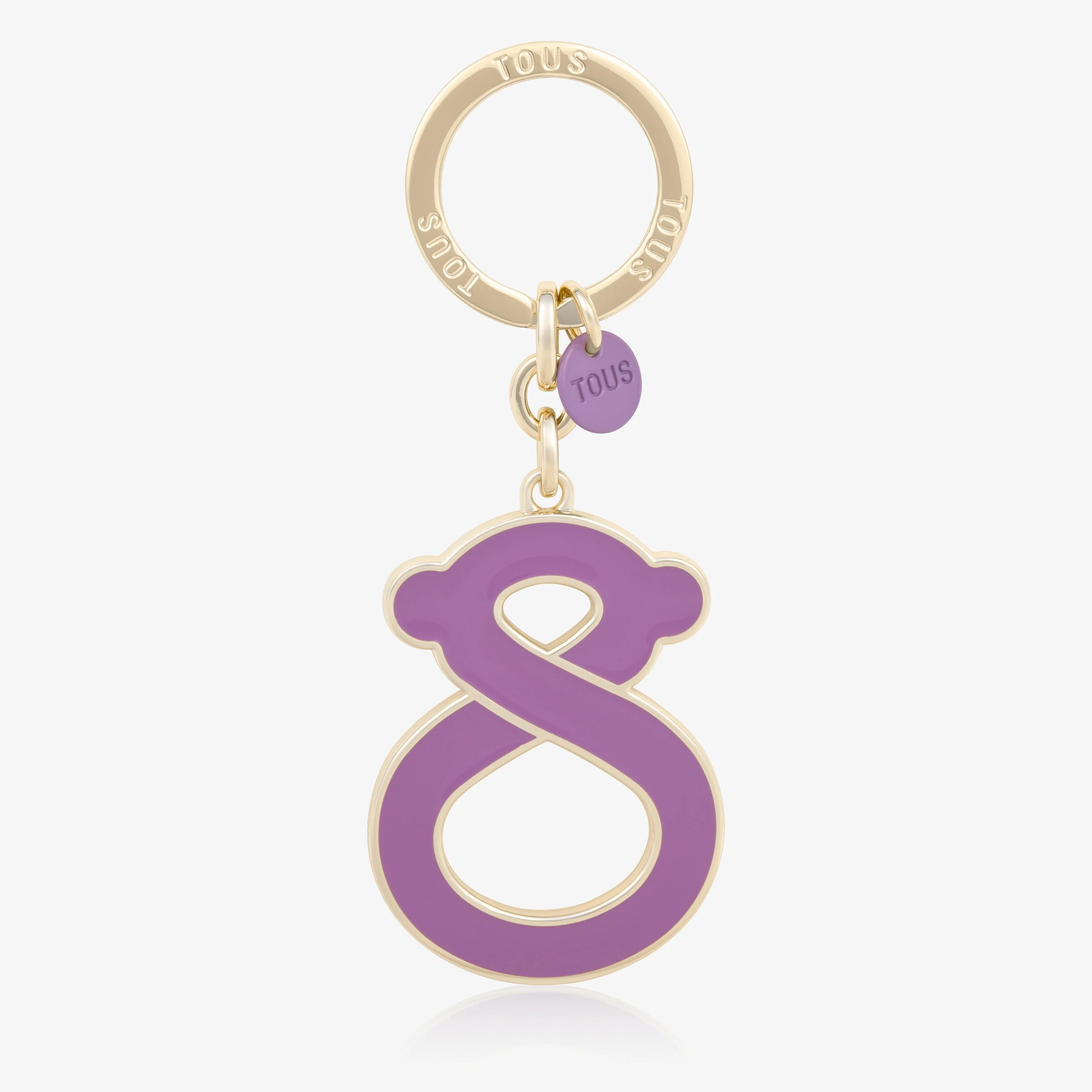 Gold-colored and lilac bear Key ring TOUS Infinity - 1
