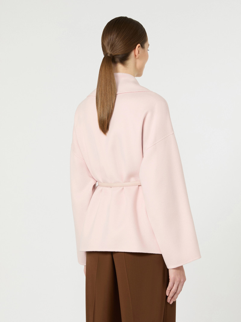 SUGHERO Wool, cashmere and silk robe coat - PINK 4