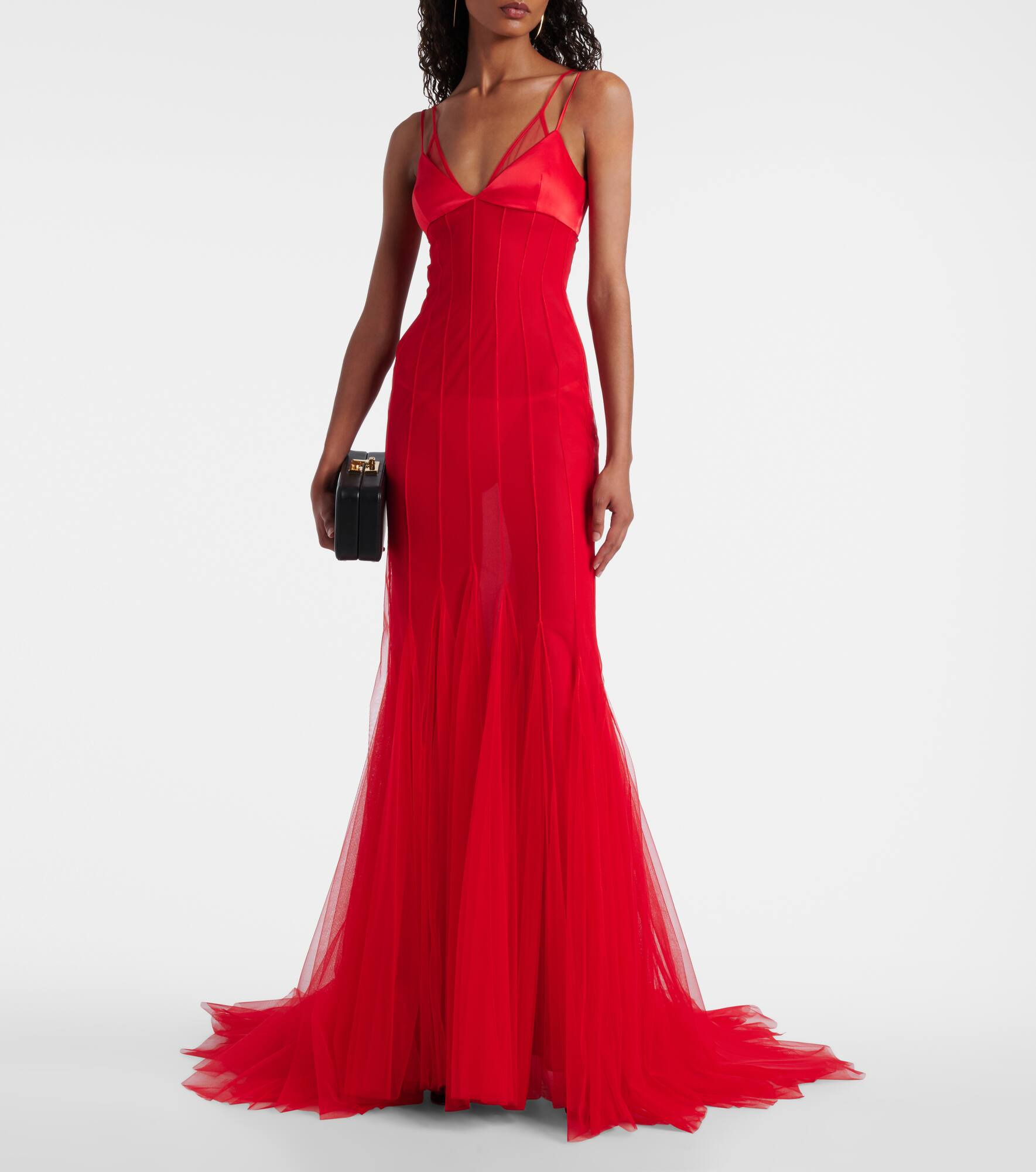 Satin and tulle gown - 2