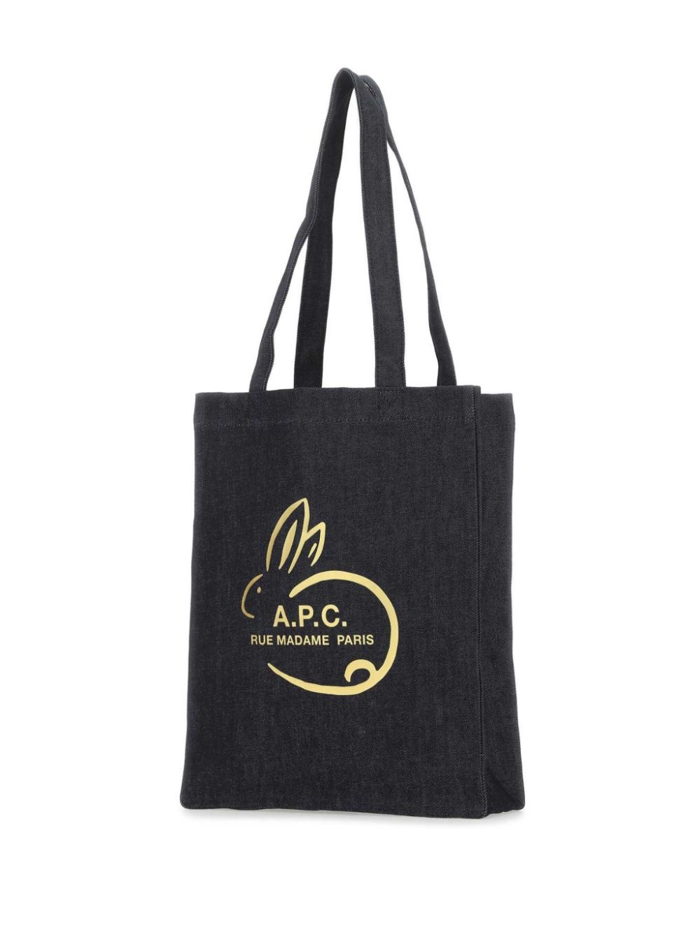logo-print denim tote bag - 6