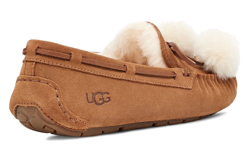 UGG (WMNS) UGG Dakota Bow Pom 'Chestnut' 1124030-CHE outlook