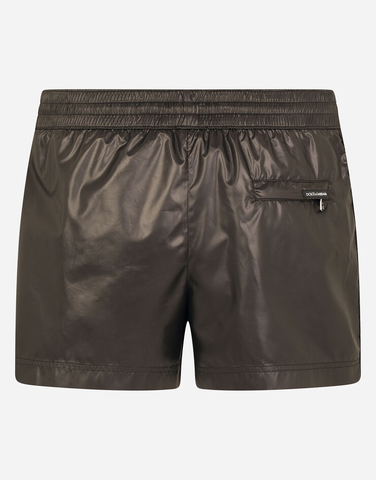 Short swim trunks with side bands - 3