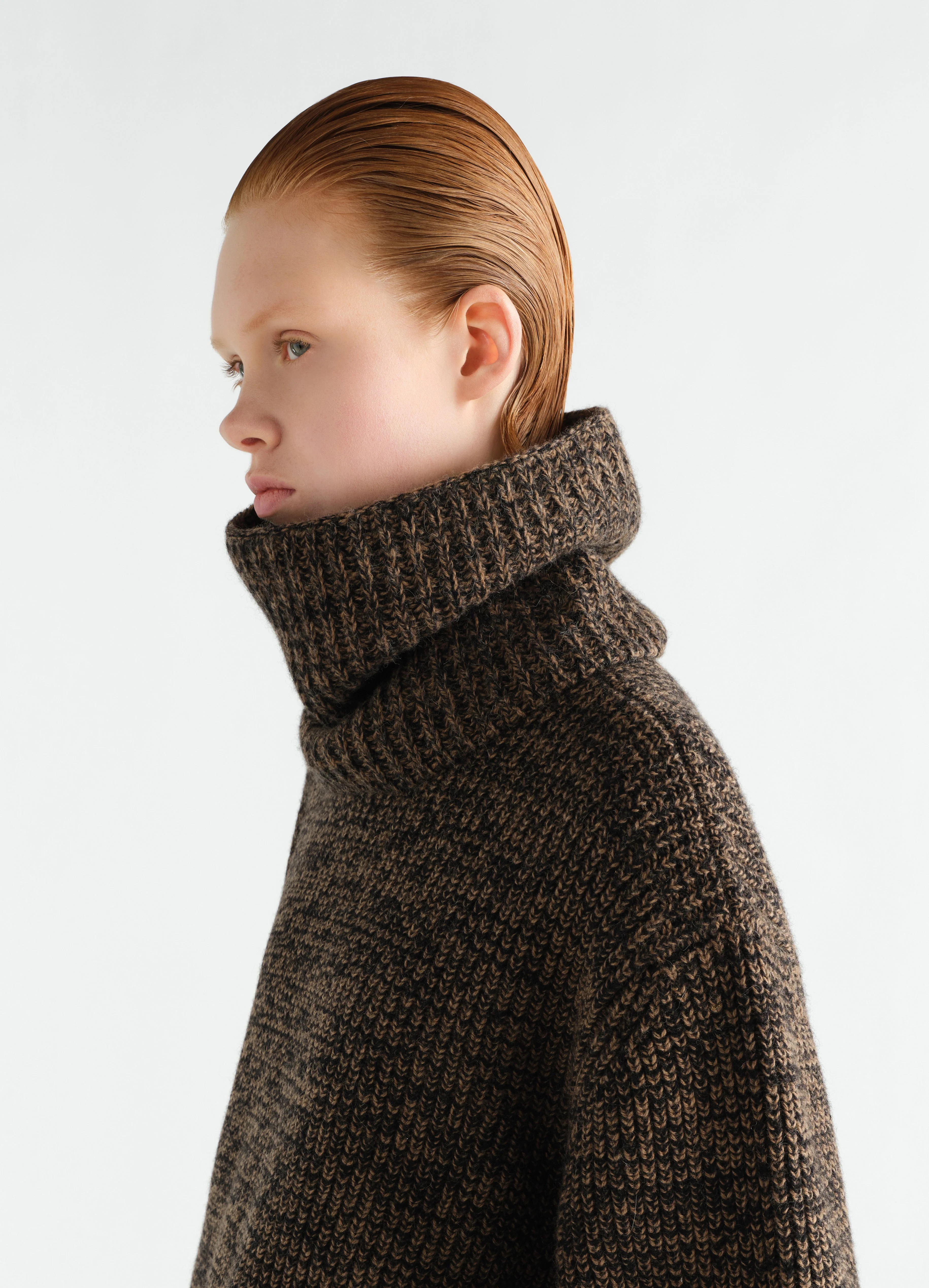 NECK WARMER IN ALPACA AND YAK WOOL BLEND - 1