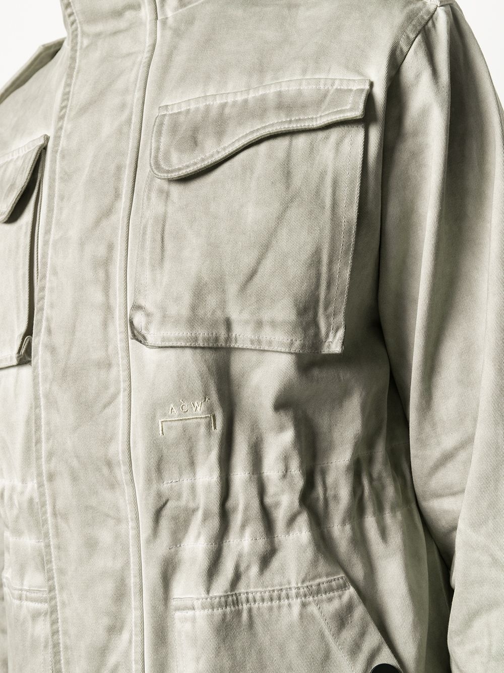 single-breasted utility jacket - 5