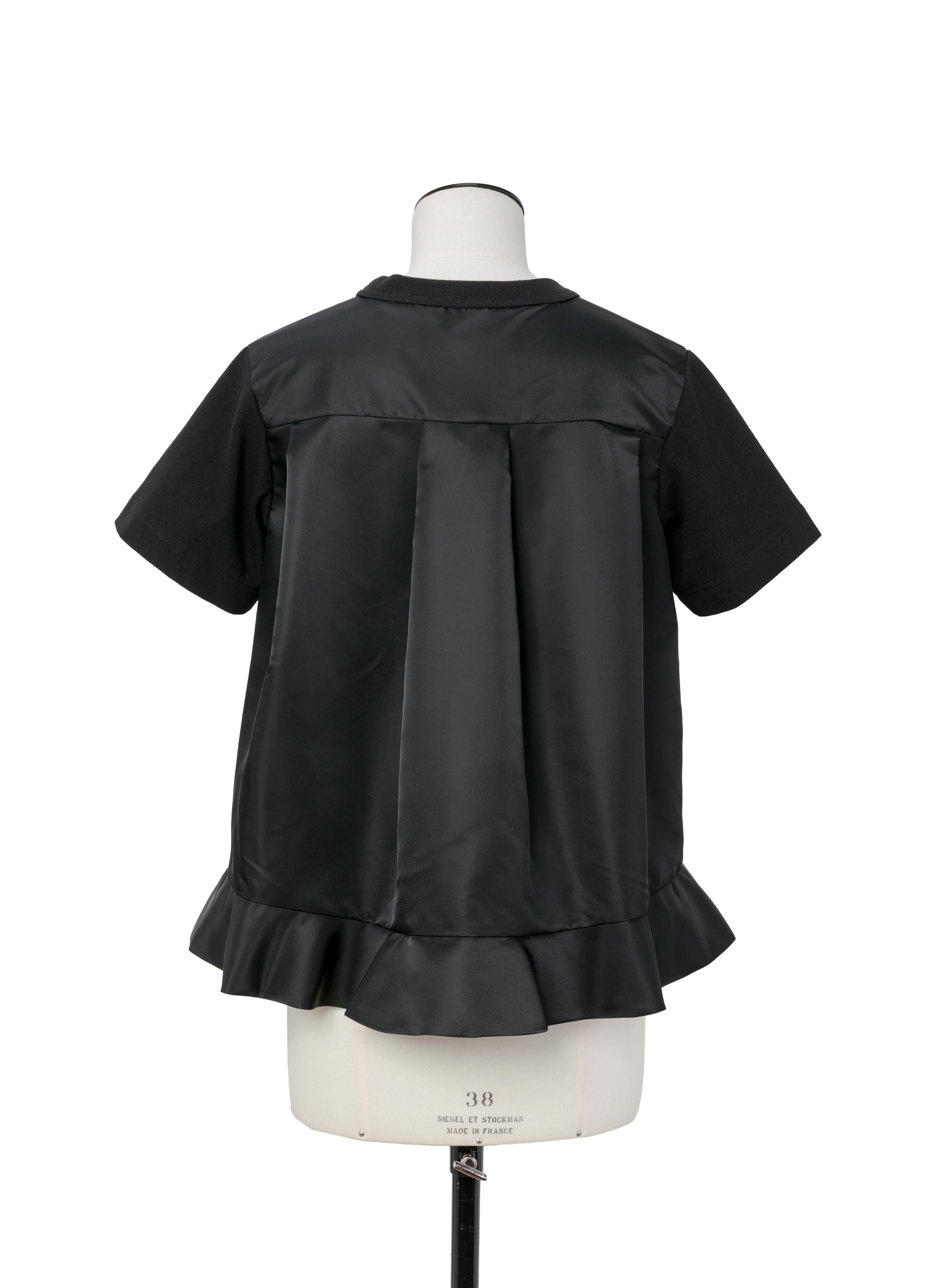 Nylon Twill x Cotton Jersey T-Shirt - 4