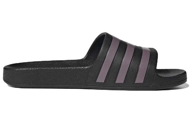 (WMNS) adidas Adilette Aqua 'Black Purple' GX4279 - 2
