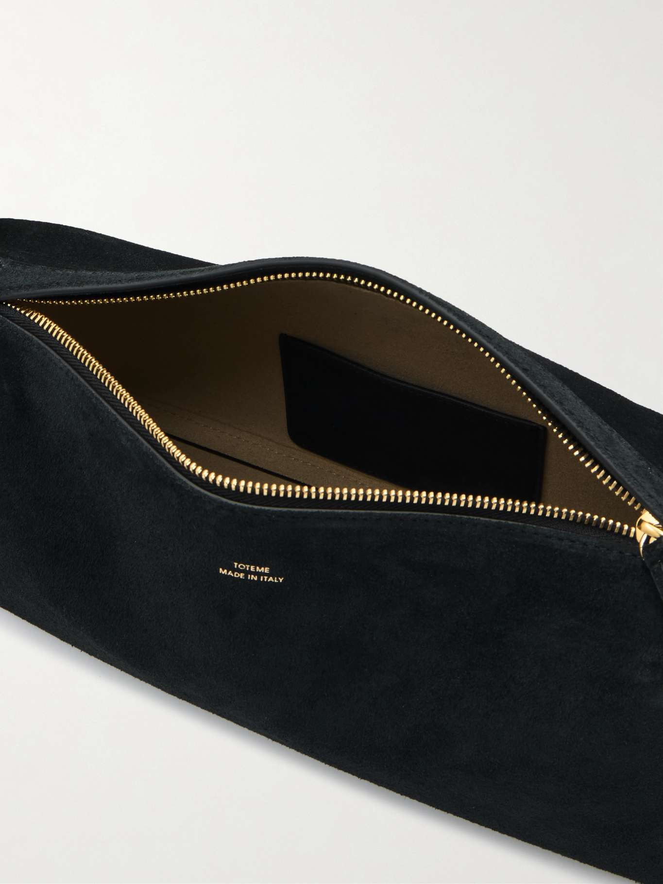 Scoop suede clutch Black - 5