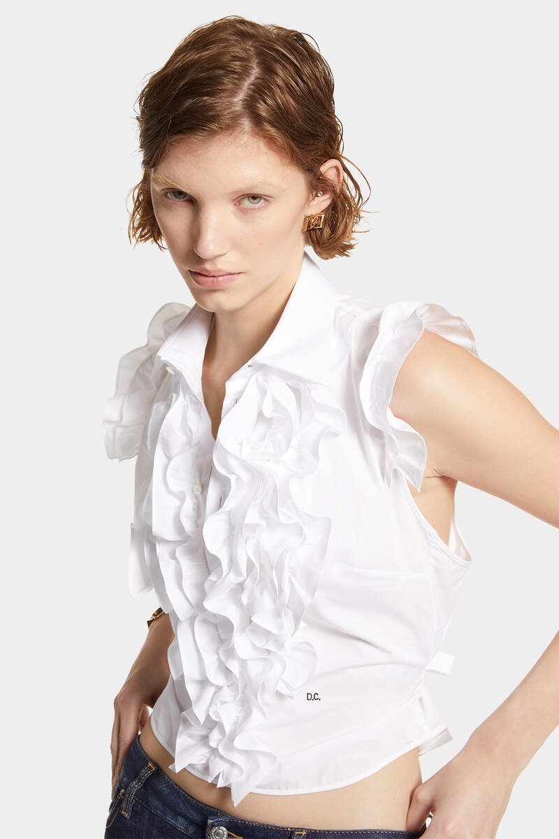 SUPER RUFFLED BLOUSE - 5