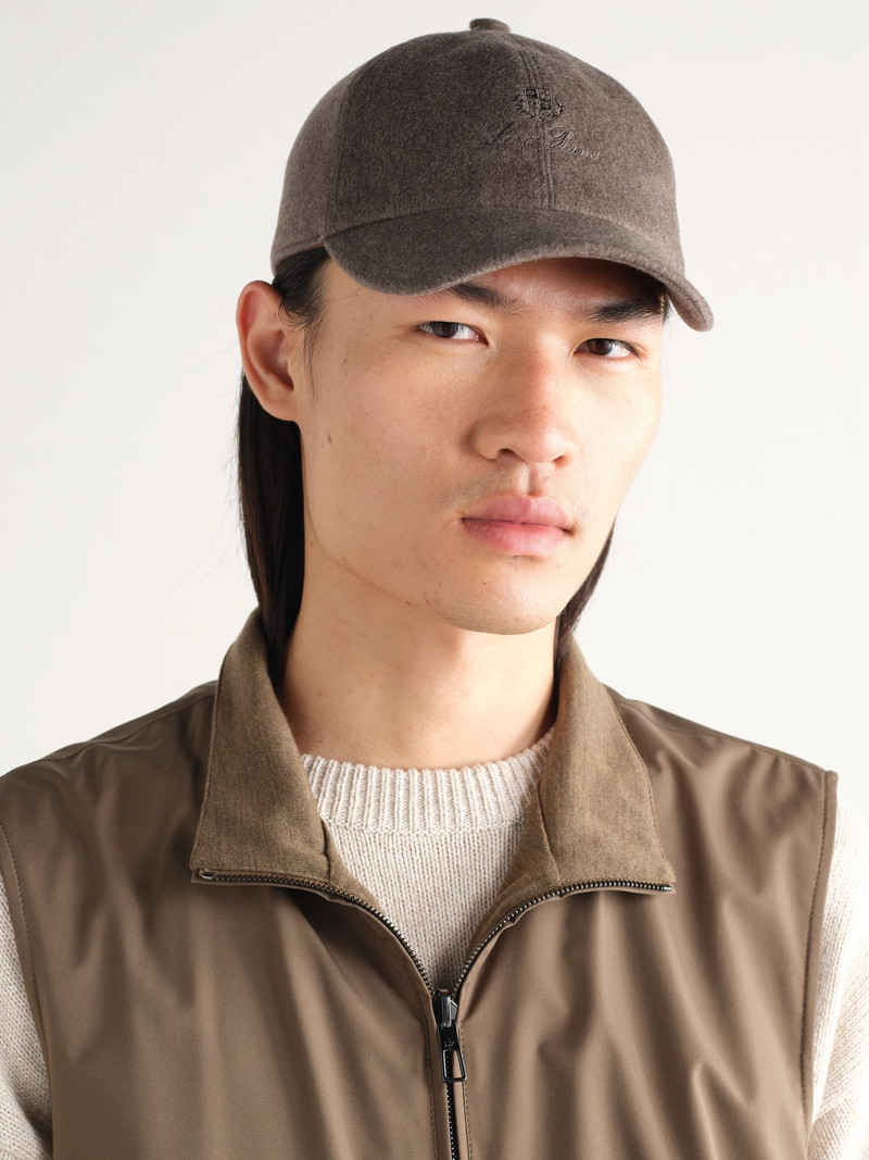 Loro Piana Logo-Embroidered Storm System® Cashmere Baseball Cap Beige outlook