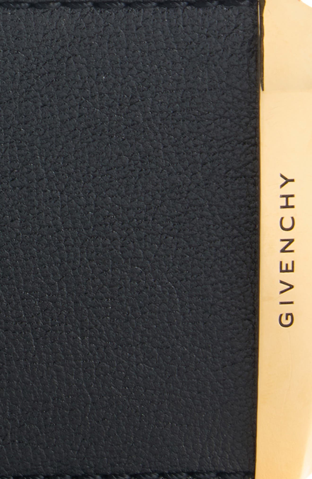 Givenchy Voyou Metal Tip Wide Leather Belt in Black at Nordstrom - 2