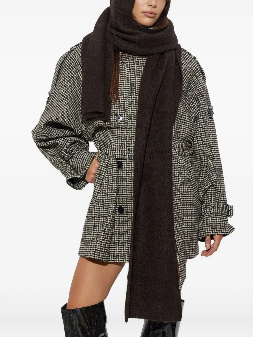 Gzalpha hooded scarf - 1