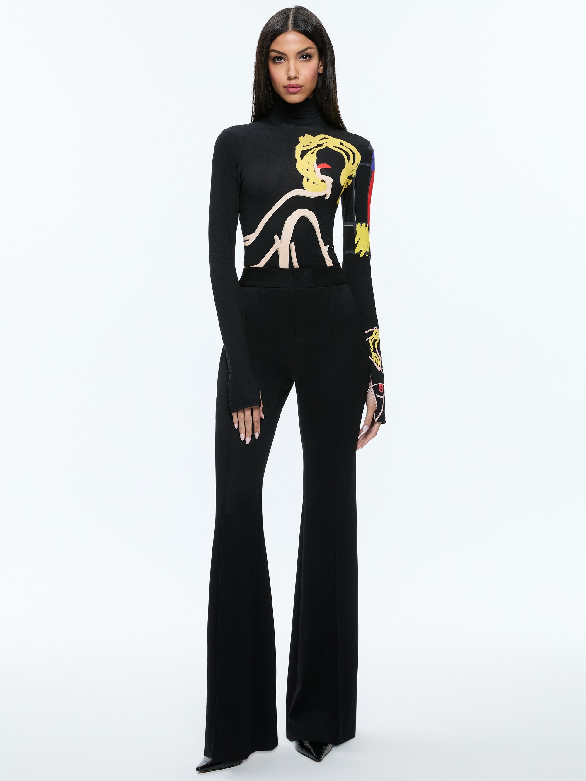 A+O X TOM WESSELMANN DELAINA LONG SLEEVE TURTLENECK TOP - 3