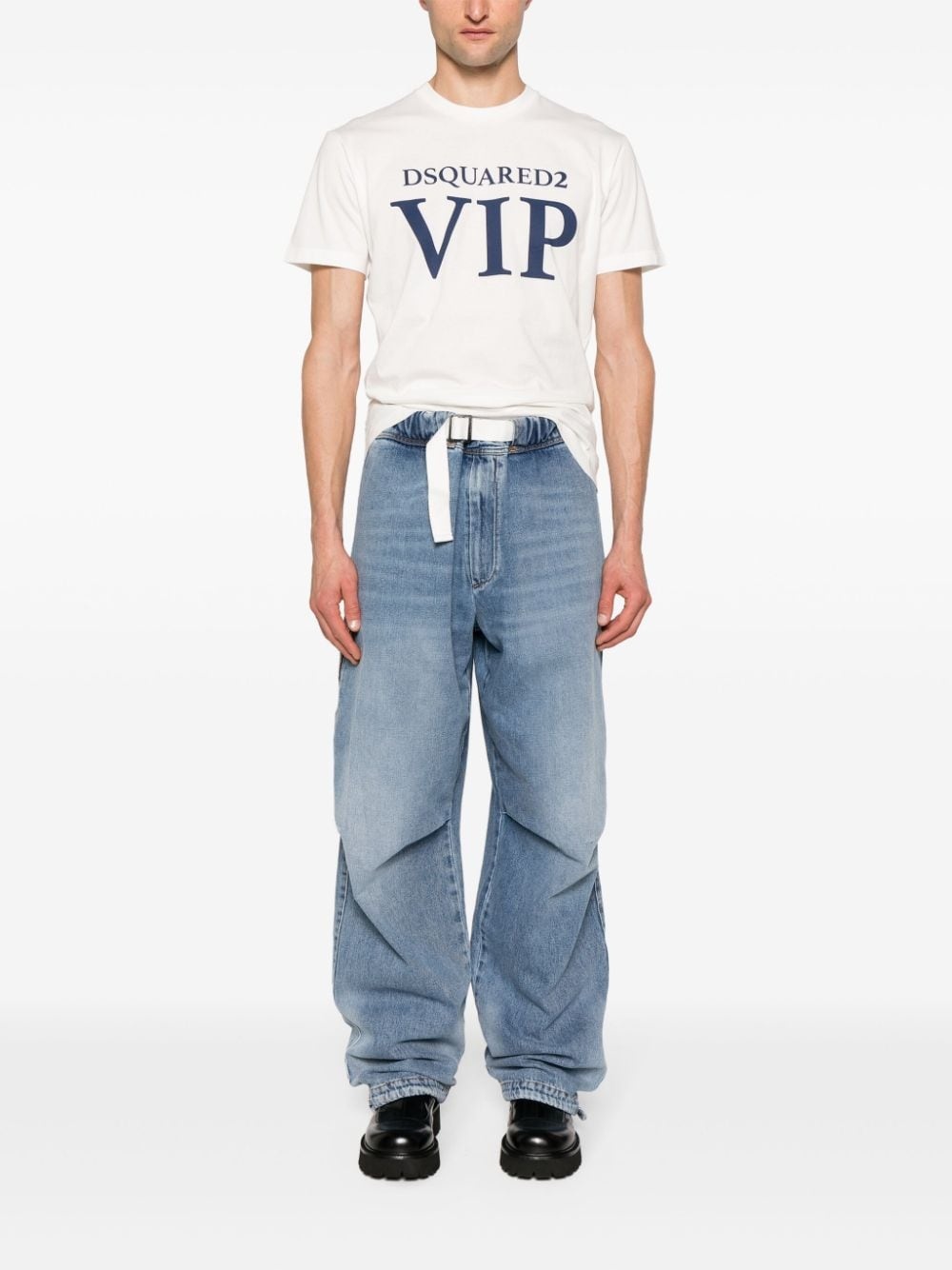 logo-print cotton T-shirt - 2