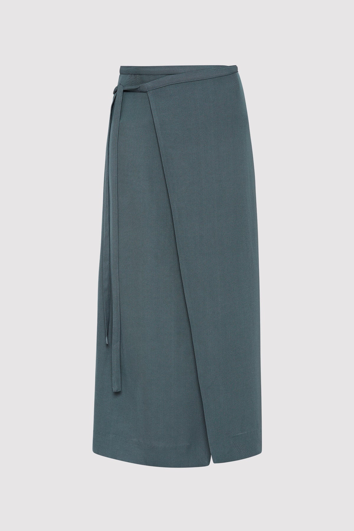 Midi Wrap Skirt - Slate - 5