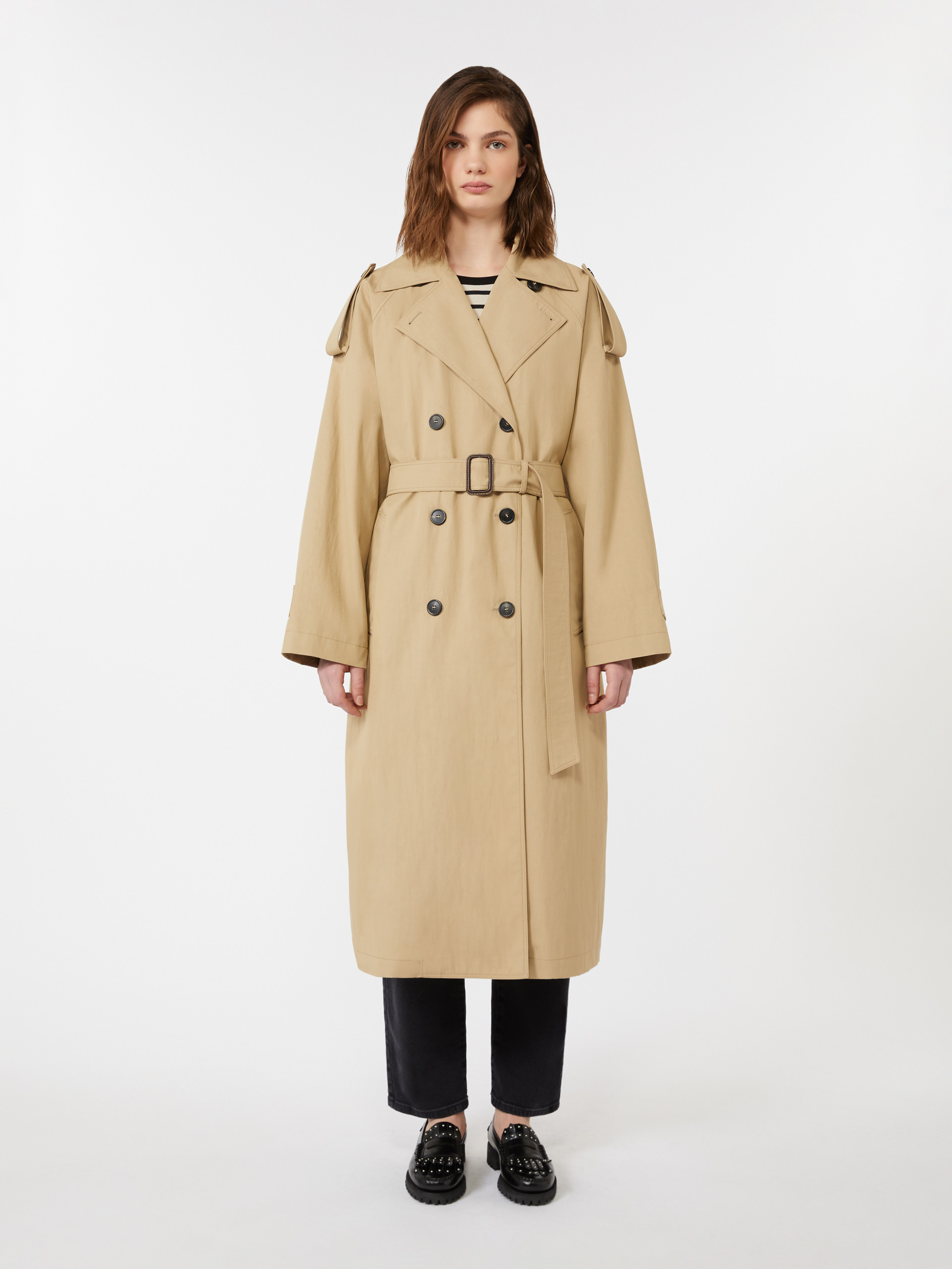 GHIA Water-repellent gabardine trench coat - 3