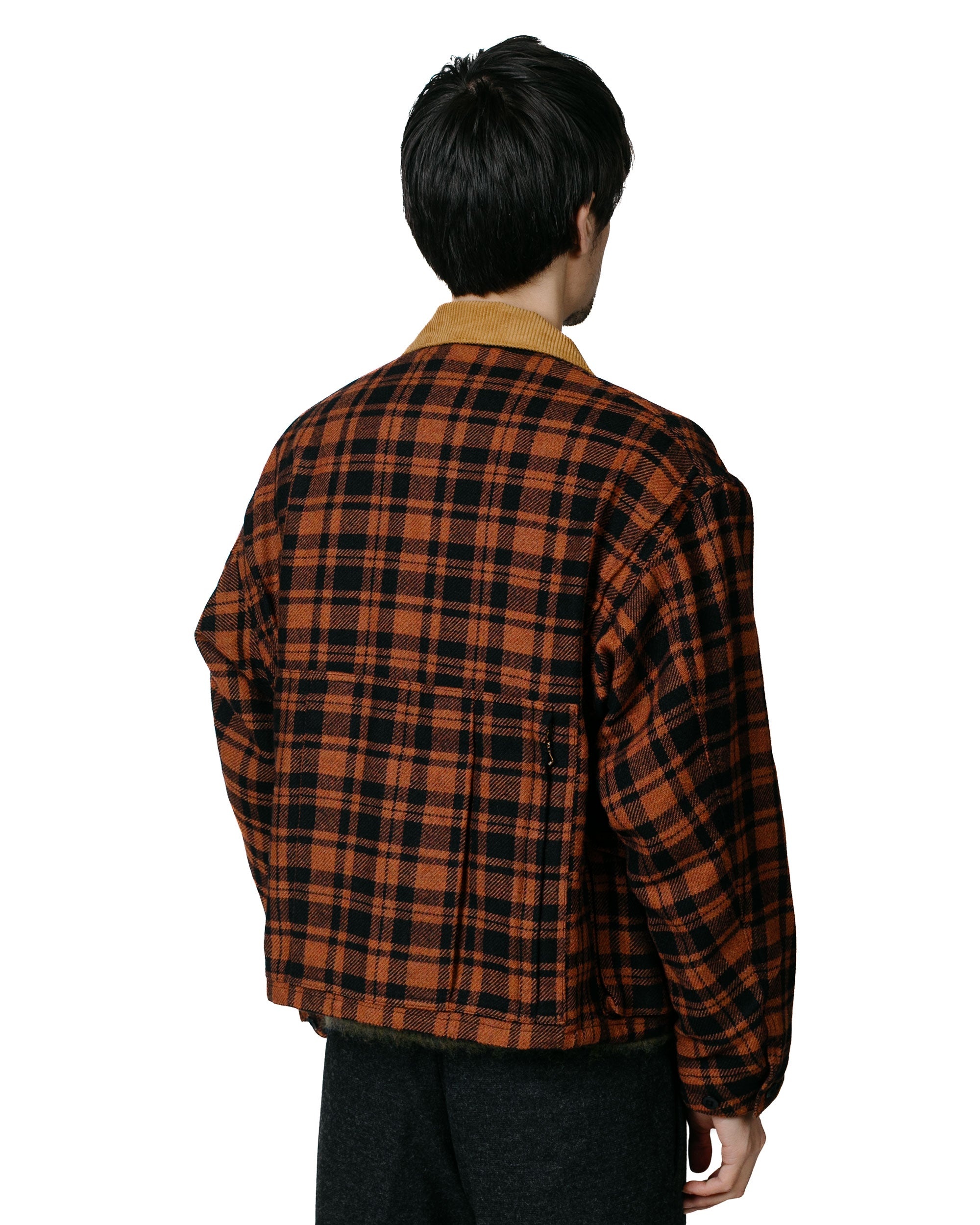 Fish-Hunting Jacket British Wool Tweed Orange - 3