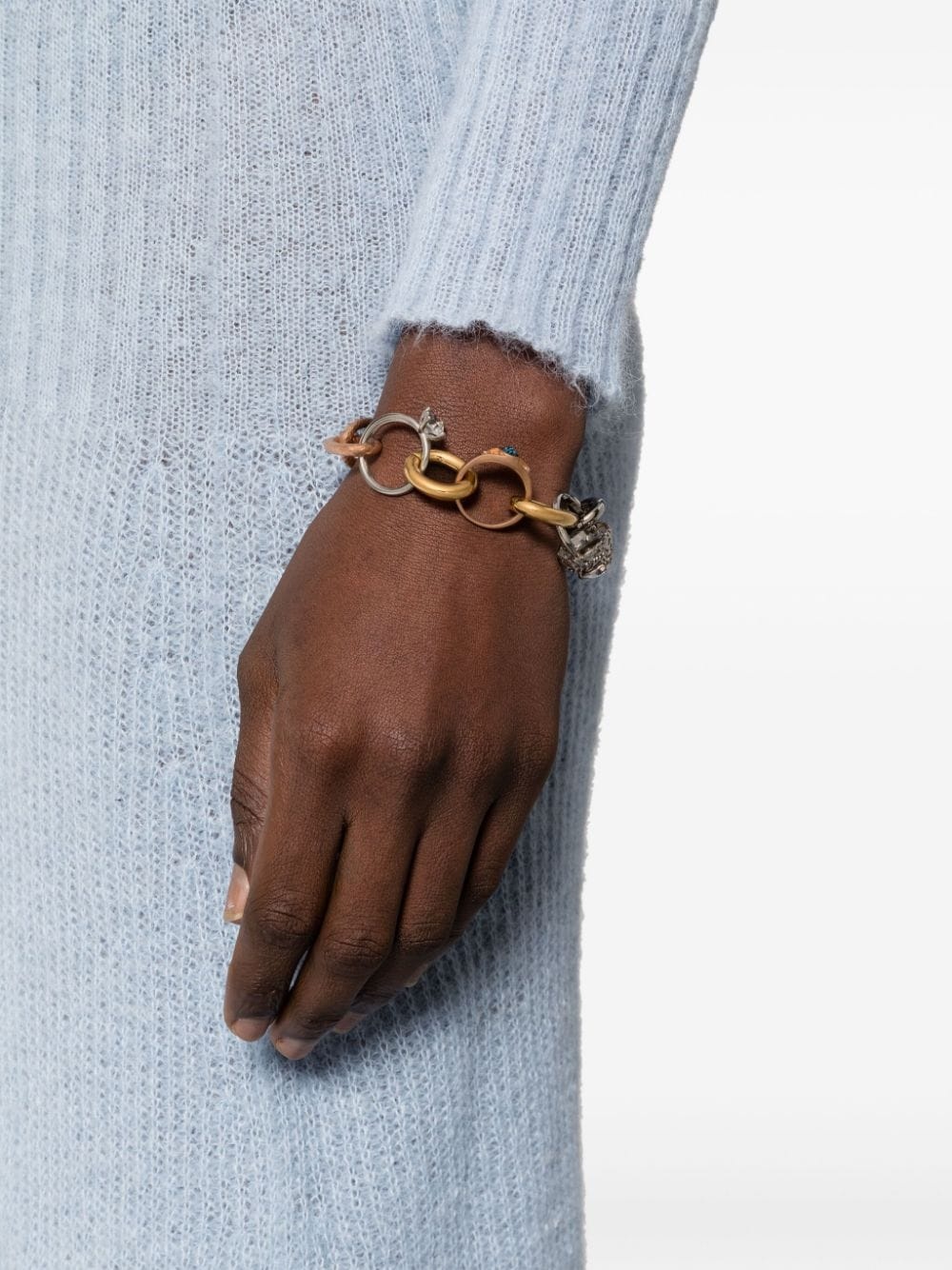 ring-embellished bracelet - 2
