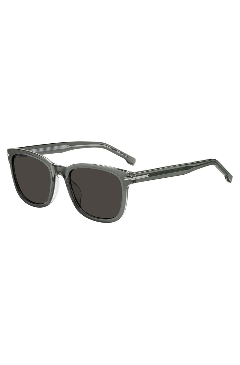 GRAY-ACETATE SUNGLASSES WITH TRANSPARENT EFFECT 1
