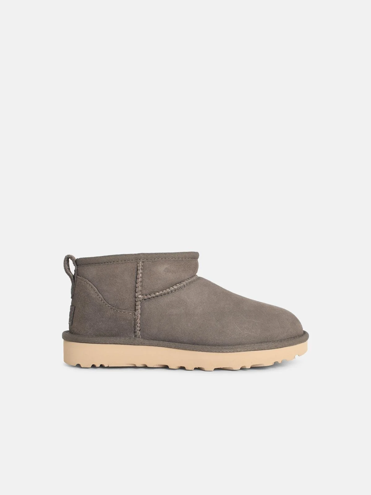 'CLASSIC ULTRA MINI' GREY SUEDE BOOTS - 1