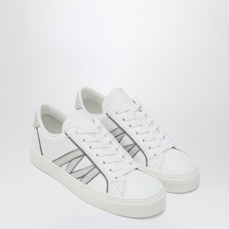 Moncler White Leather Monaco2 Sneakers Women - 1