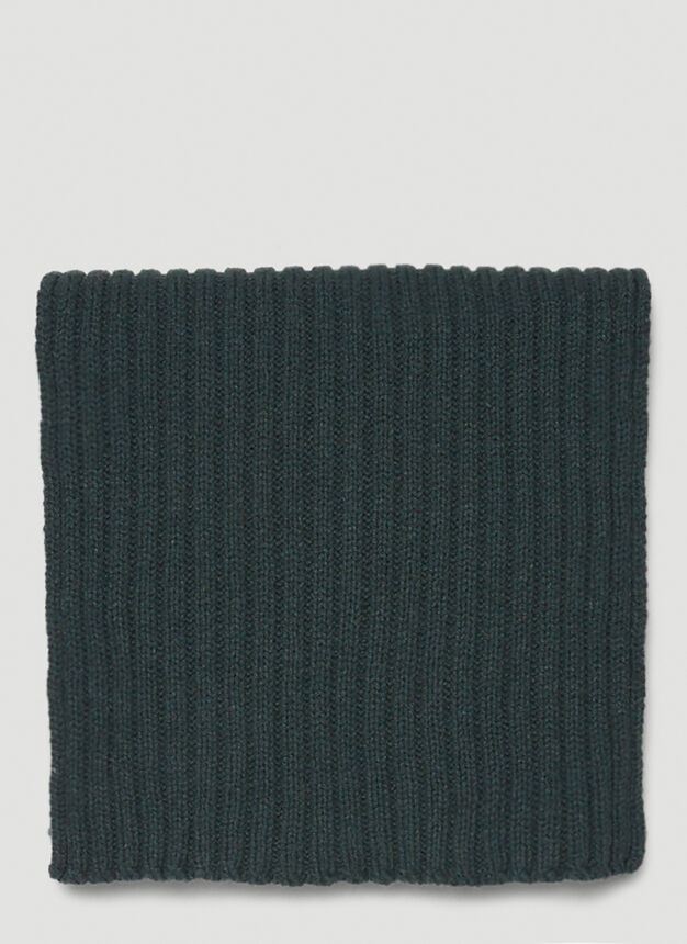 Long Knit Scarf in Green - 2