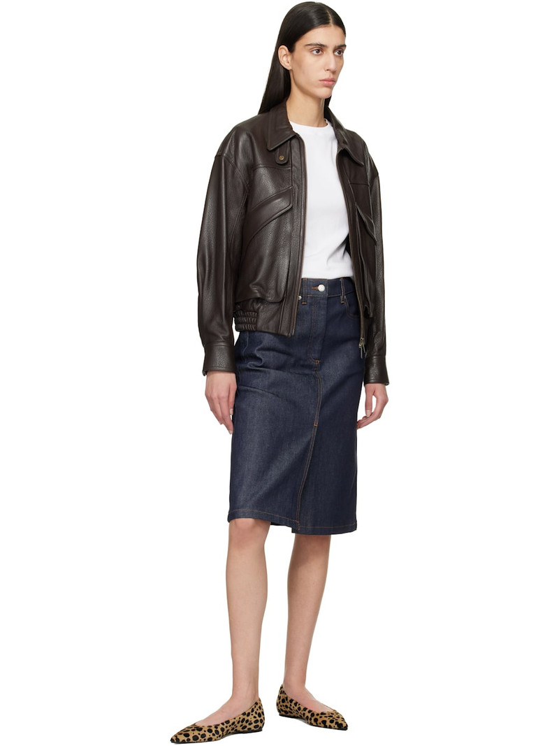 Aeyde Beige & Black Cassy Pointed-Toe Ballerina Flats outlook