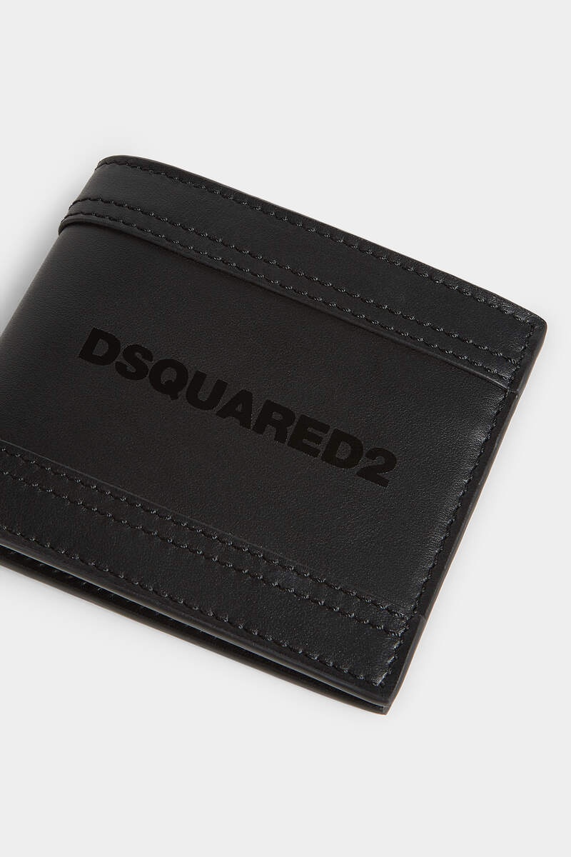 DEEP BLACK LEATHER WALLET - 4