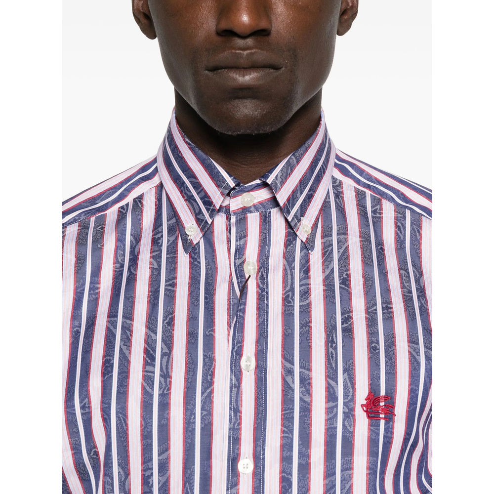 Etro Blue Shirts Men - 5