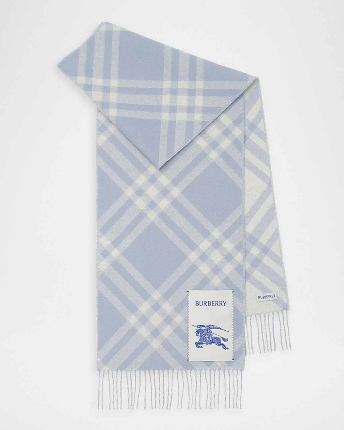 Double-Faced Cashmere Check Scarf - 1