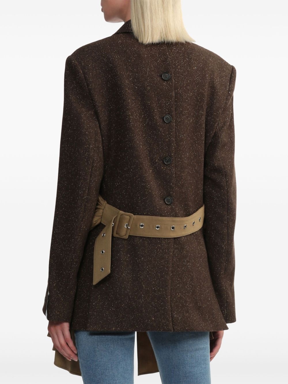 belted blazer - 4